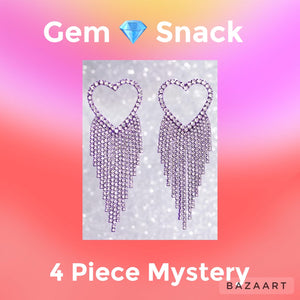 Gimme the Glitz Gems Snack Bundle Heart Earrings