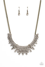 Load image into Gallery viewer, Paparazzi Necklace Shimmering Song - Brass
