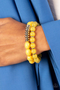 Paparazzi Bracelets La Vida Vacation - Yellow Coming Soon