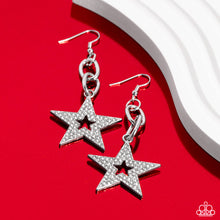 Load image into Gallery viewer, Paparazzi Earrings Cosmic Celebrity - White
