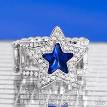 Load image into Gallery viewer, Paparazzi Rings One Nation Under Sparkle - Blue
