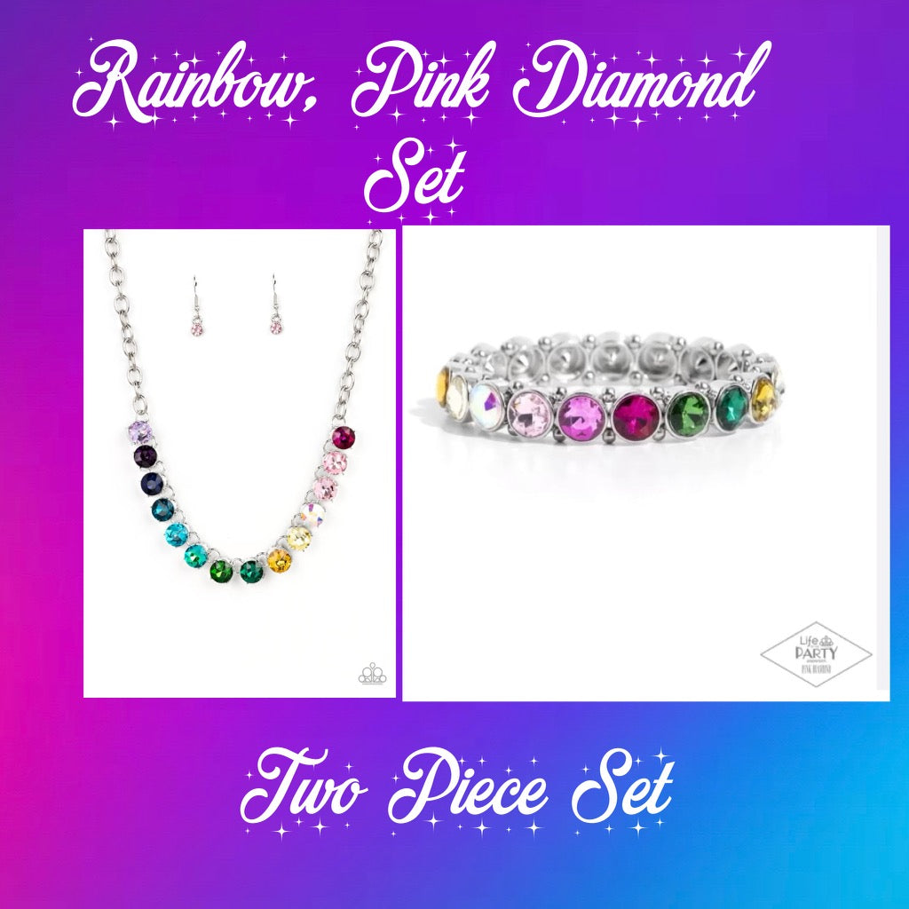 Rainbow Pink Diamond Set