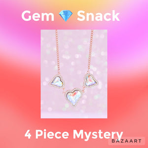 Gimme the Glitz Gems Snack Bundle Heart Necklace