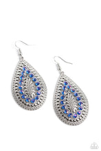 Load image into Gallery viewer, Paparazzi Earrings Spirited Socialite - Blue
