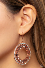 Load image into Gallery viewer, Paparazzi Earrings Wall Street Wreaths - Copper
