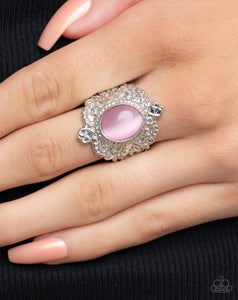 Paparazzi Delightfully Dreamy - Pink Ring - Paparazzi Accessories