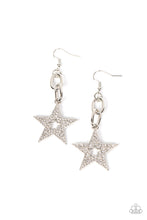 Load image into Gallery viewer, Paparazzi Earrings Cosmic Celebrity - White
