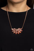 Load image into Gallery viewer, Frosted Florescence - Copper Necklace
