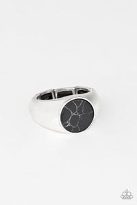 Paparazzi Rings Carbon Print - Black