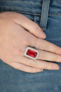 Paparazzi Rings A Grand STATEMENT-MAKER - Red