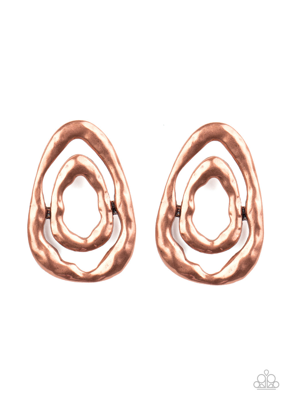Paparazzi Earrings Ancient Ruins - Copper