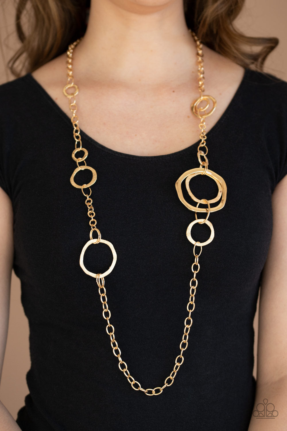 Paparazzi Necklaces Amped Up Metallics - Gold