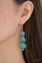 Load image into Gallery viewer, Paparazzi Earrings New Frontier - Blue

