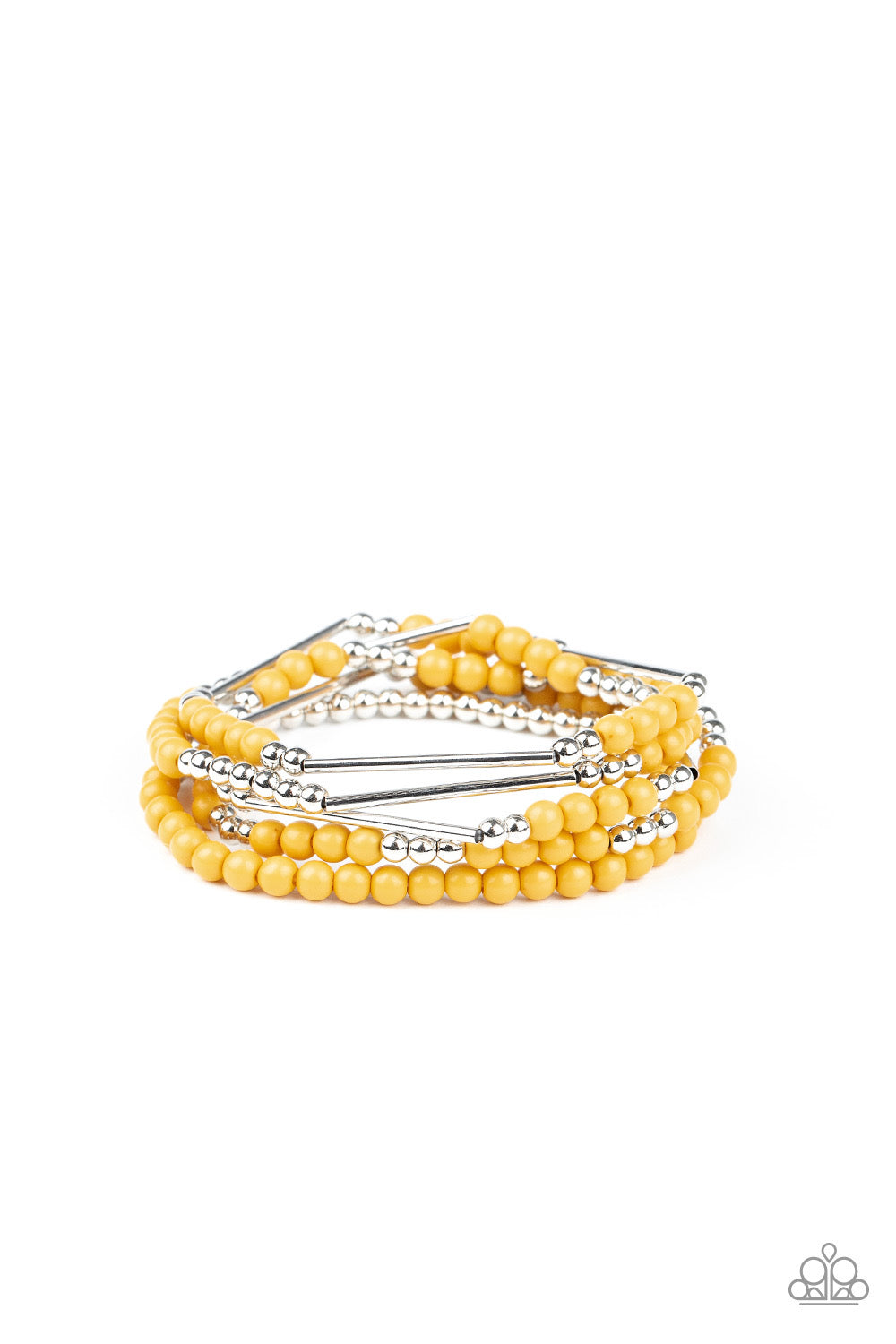 Paparazzi Bracelets BEAD Between The Lines - Yellow