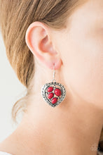 Load image into Gallery viewer, Paparazzi Earrings Wild Heart Wonder - Red
