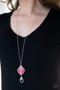 Paparazzi Necklaces Malibu Mandala Red