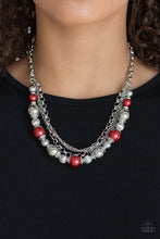 Load image into Gallery viewer, Paparazzi Necklaces 5th Avenue Romance - Red
