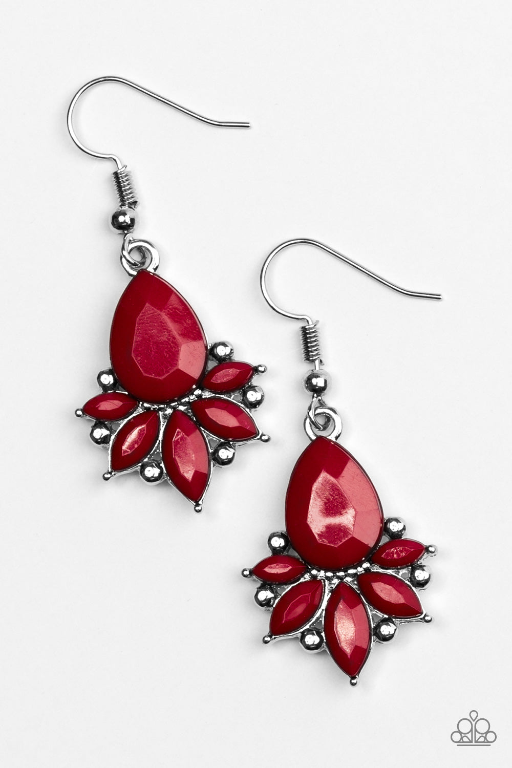 Paparazzi Earrings   GLAM Up! - Red