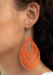 Paparazzi Earrings Bermuda Breeze - Orange