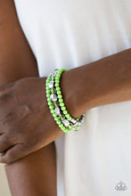 Load image into Gallery viewer, Green Paparazzi Bracelets Beaded Bravado
