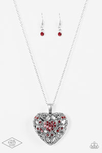 Paparazzi Necklaces Heartless Heiress - Red