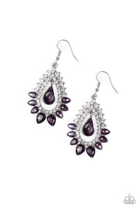 Paparazzi Earrings Boss Brilliance - Purple