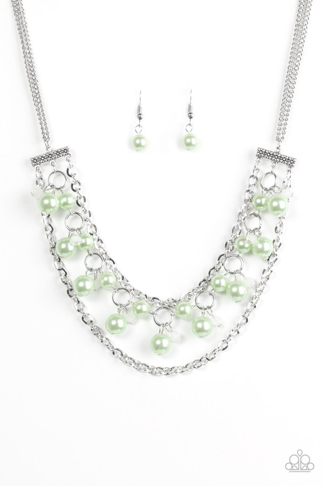 Green Paparazzi Necklaces Rockfeller Romance