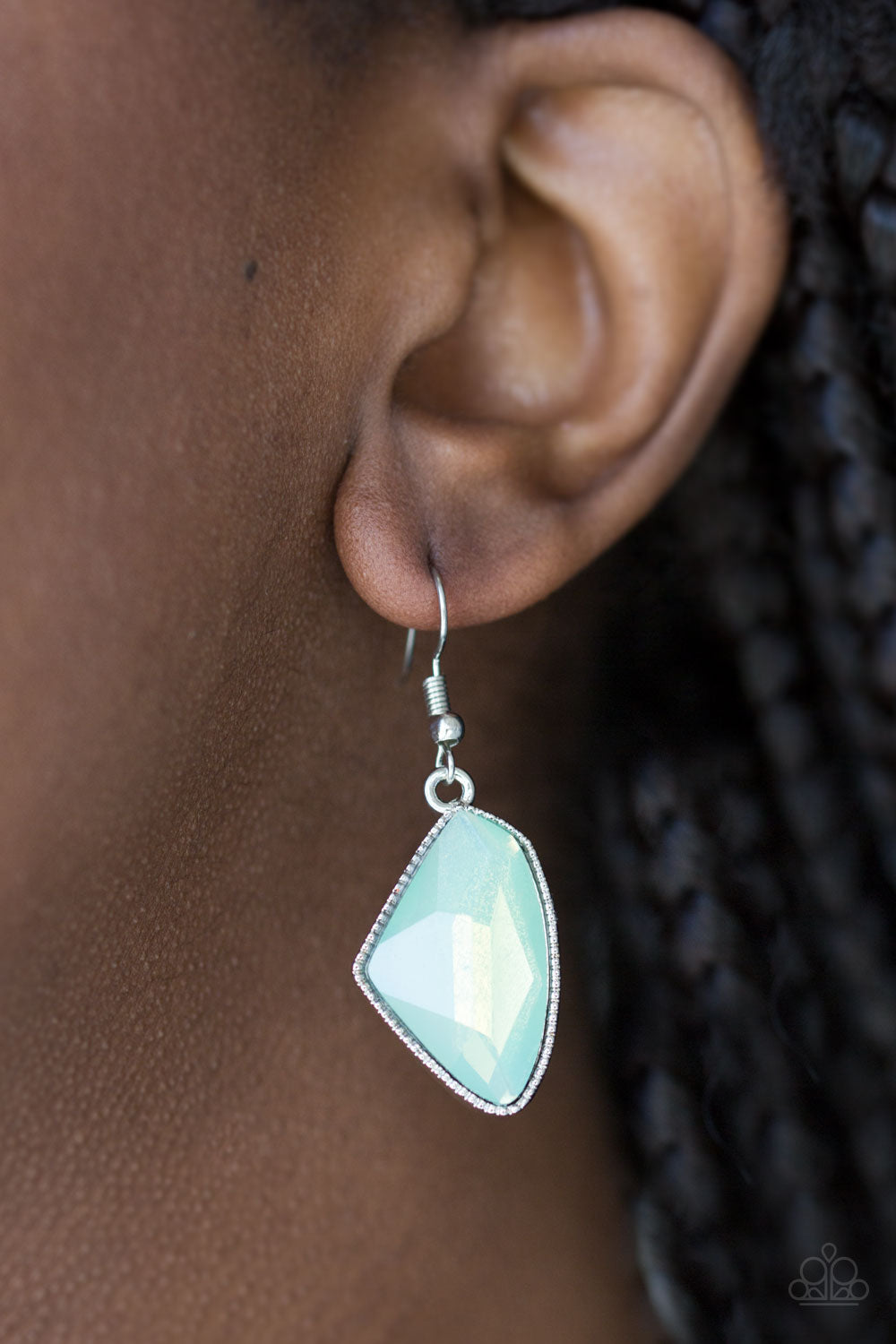 Paparazzi Earrings Mystic Mist Blue