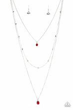 Load image into Gallery viewer, Paparazzi Necklaces City Blockbuster Red
