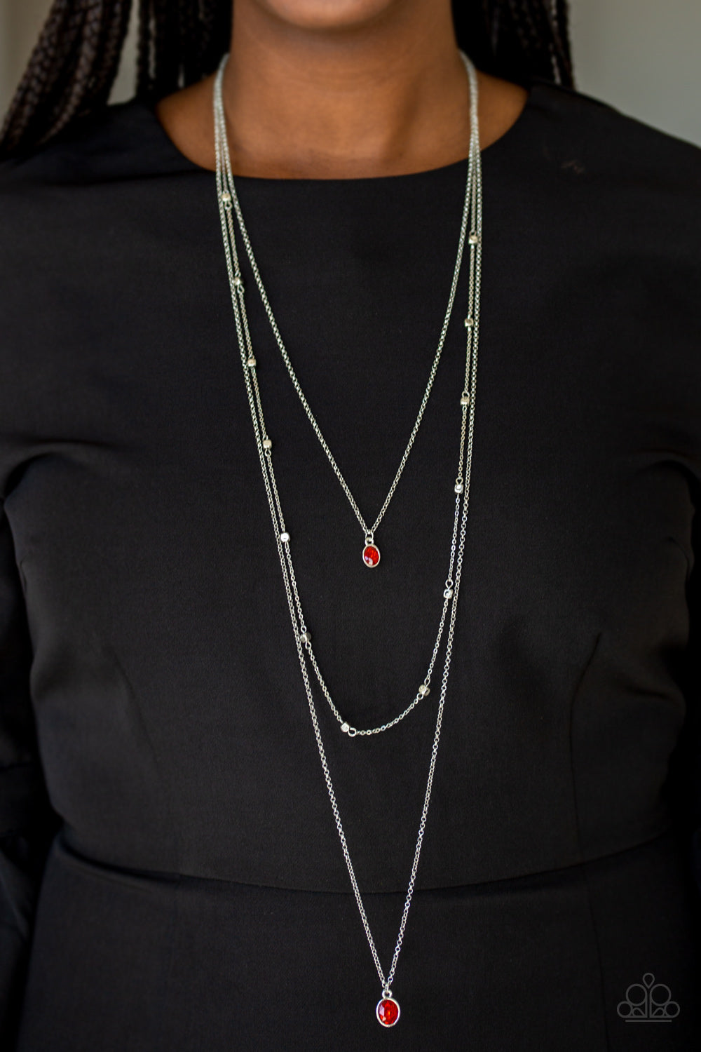 Paparazzi Necklaces City Blockbuster Red