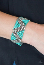 Load image into Gallery viewer, Paparazzi Bracelets Desert Loom Blue
