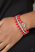 Load image into Gallery viewer, Paparazzi Bracelets Immeasurably Infinite Red
