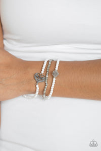 Paparazzi Bracelets Lover's Loot White