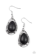 Load image into Gallery viewer, Paparazzi Earrings Abstract Anthropology Black
