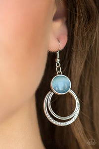 Paparazzi Earrings Dreamily Dreamland Blue