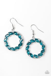 Paparazzi Earrings Global Glow Blue