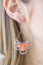 Load image into Gallery viewer, Paparazzi Earrings Caribbean Royalty Orange

