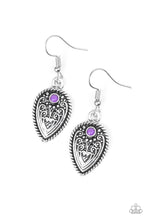 Load image into Gallery viewer, Paparazzi Earrings Distance Pasture Purple
