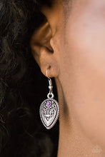 Load image into Gallery viewer, Paparazzi Earrings Distance Pasture Purple
