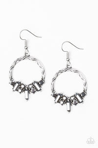 Paparazzi Earrings On the Uptrend Silver