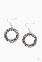 Load image into Gallery viewer, Paparazzi Earrings Global Glow Silver
