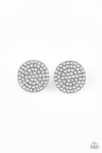 Paparazzi Earrings Radiant Ripples White