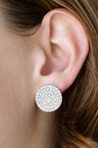 Paparazzi Earrings Radiant Ripples White