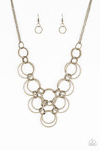 Load image into Gallery viewer, Paparazzi Necklaces Ringing Off The Hook - Brass
