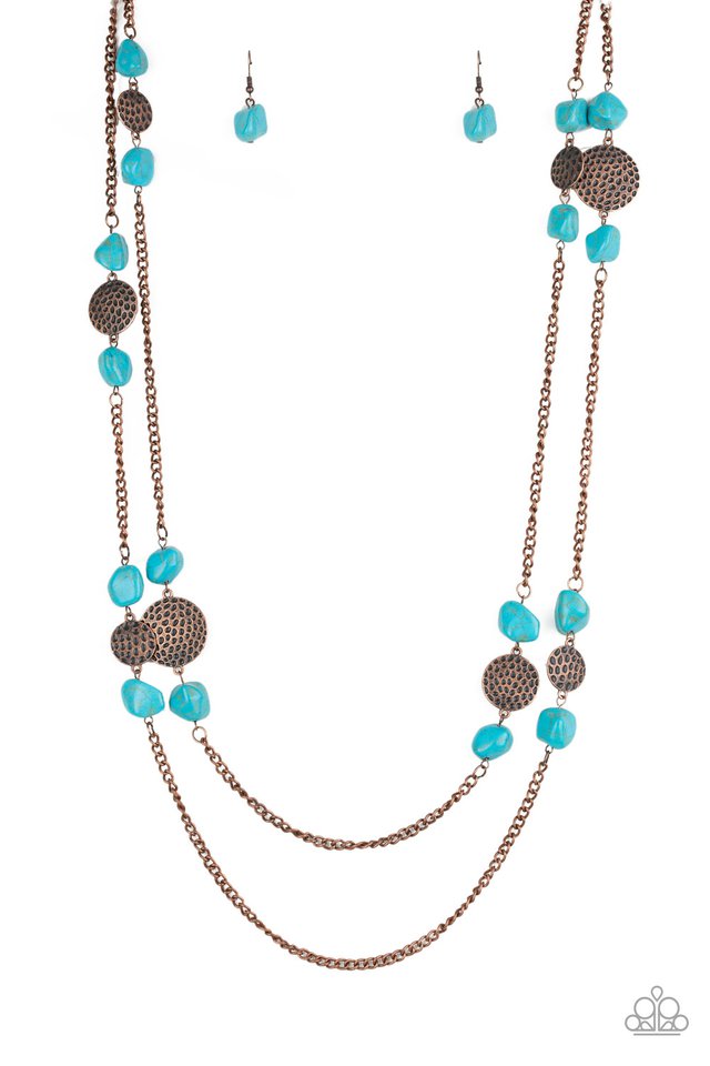 Paparazzi Necklace Mountain Movement Copper