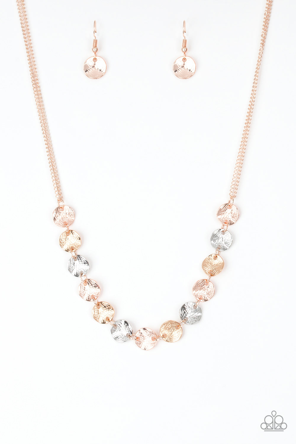 Paparazzi Necklaces Simple Sheen - Rose Gold