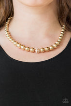 Load image into Gallery viewer, Paparazzi Necklaces High-Stakes FAME - Gold
