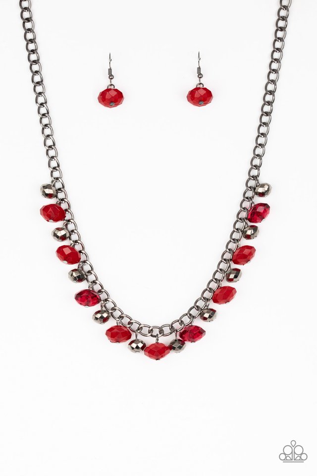 Paparazzi Necklaces Runaway Rebel Red