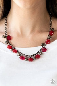 Paparazzi Necklaces Runaway Rebel Red