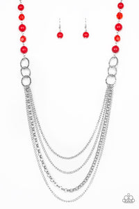 Paparazzi Necklaces Vividly Vivid Red